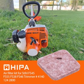 Hipa FS55R Air Filter Fuel Line Primer Bulb Tune Up Kit for Sthil FS55 FS38 FS45 FS46 KM55 HL45 MM55 FS100 FS110 FS130 String Trimmer Weedeater with Spark Plug