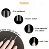 ANCLLO 100PCS Clear Gel Nail Mold Full Cover Dual Nail