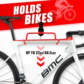 Jonkehai Bike Wall Mount 2PACK Bike Rack Garage Bike Wall Hanger Bike Wall Hook Bike Storage Rack for Indoor Storage Bike Horizontal Rack Bicycle Wall Mount Bicycle Wall Rack