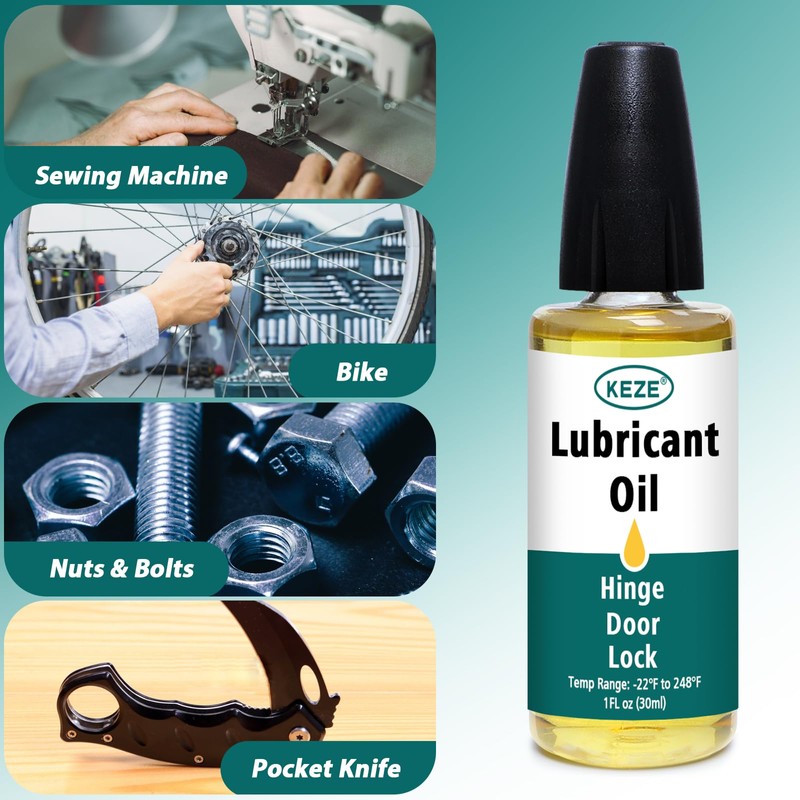 Keze Squeaky Door Hinge Lubricant Knife Pivot Oil for Door
