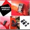 ASLONG 2PCS Hood Latches Catch Kit with U.S. Flag Style