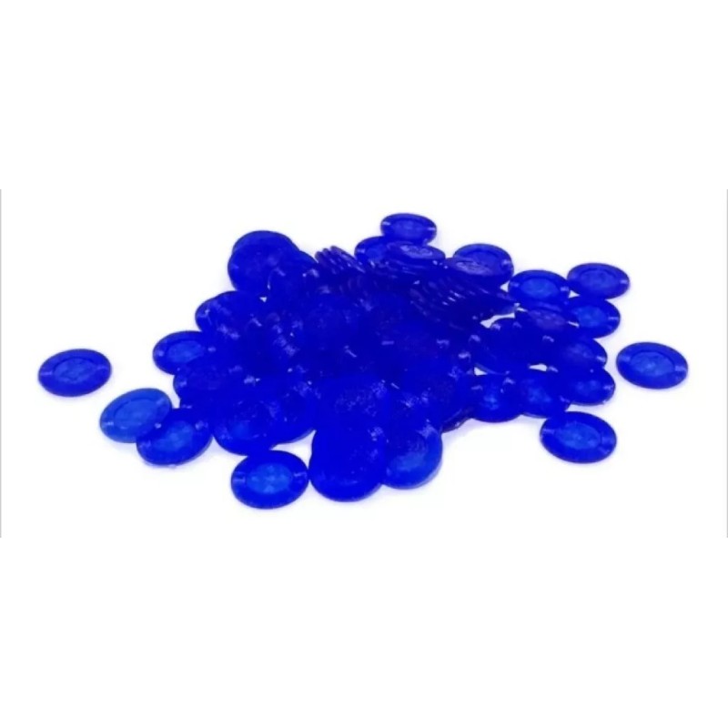 Nes Ficha Azul 100 Piezas De 2.8cm En Bote De