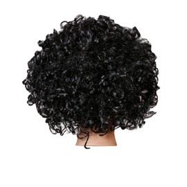 Matissa Unisex Clown Wig Circus Funny Fancy Party Dress Accessory Afro Stag Do Fun Joker (White)