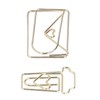 100Pcs Funny Planner Clips Anti Rust Electroplating Process Envelope Coffee
