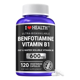 Suplemento I LOVE HEALTH Vitamina B1 de Benfotiamine Vitamin B1 de 120 un