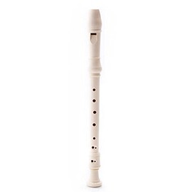 NEW 8 Holes Teacher Approved Ivory White Soprano Recorder Flute - Baroque/German