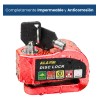 *Candado de Disco Freno Para Moto Antirrobo Con Alarma 110dB