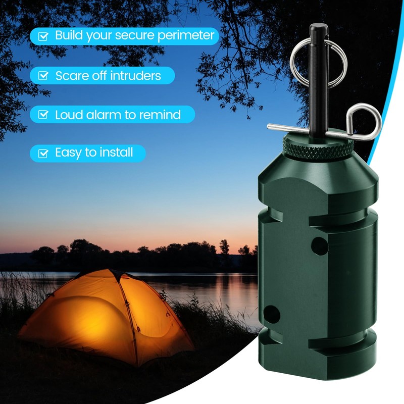 Haoguo Camp Security Perimeter Trip Wire Alarm, Camping Safety Alarm,