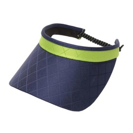 Pickleball Marketplace Fashion Fabric Coil Visor | Women's Adjustable Coil Visor – Augusta - UV 50 Protection Black