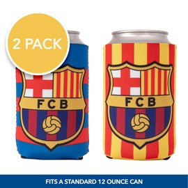 Desert Cactus FC Barcelona Barça Can Insulator Beverage Cooler Football Futbol Soccer Foam Beverage Holder (Design A)(4)