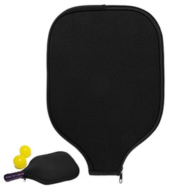 YUXIANLB Pickleball Paddle Cover, Elongated Pickleball Covers Black Pickleball Case Pickleball Paddle Bag Neoprene Sleeve for Pickleball Paddles Pickleball Racket Cover Pickleball Accessories (Black)