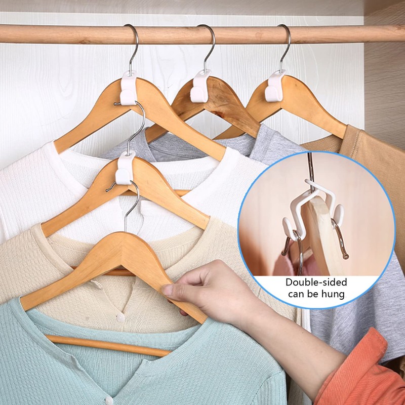 Yoosso Pack of 50 Clothes Hangers Space Saving Clothes Hangers