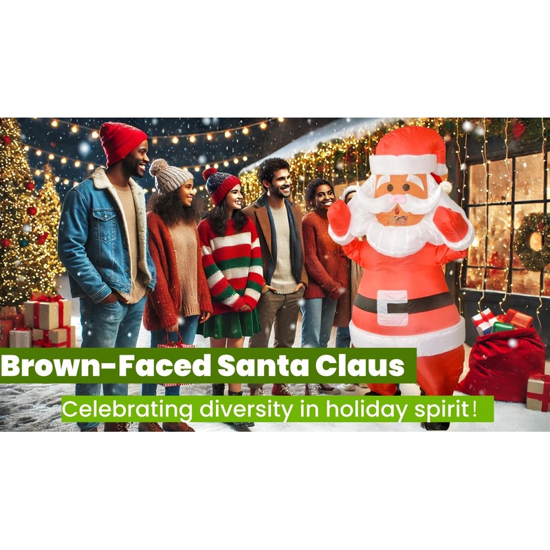 LafaVida Inflatable Giant Santa Claus Full Body Christmas Costume Suit