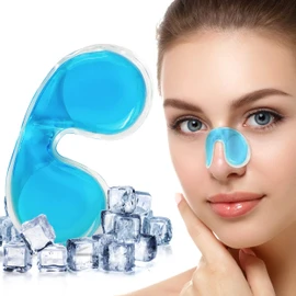 ICEHOF Nosebleed Stopper Cooling Pads - 2 Reusable Cooling Pack as Blood Stiller - After Nose Surgery Cool Nose - Stop Nosebleeds Blue