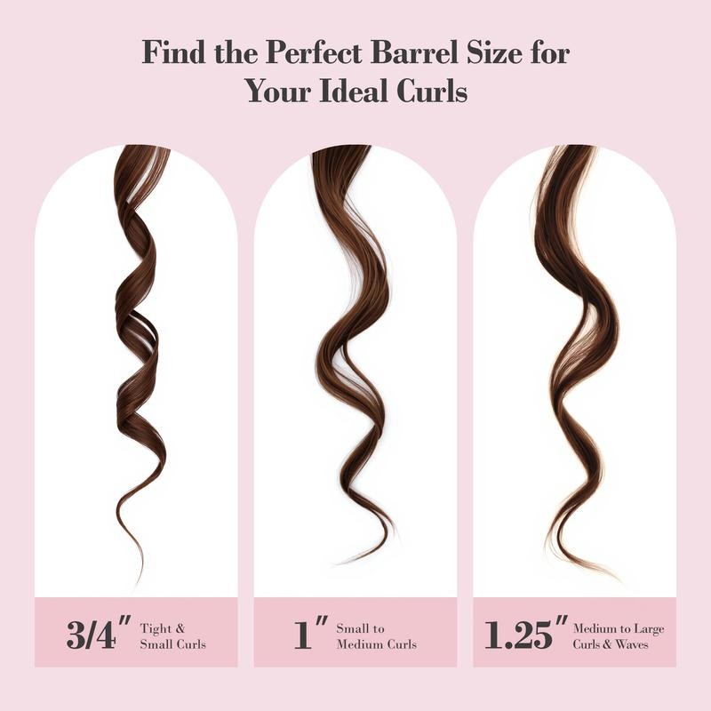 FARERY Long Barrel Curling Iron 1.25 inch, 11 Adjustable Temp,