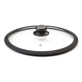 Black Cube Pots & Pans Set Lid - 11-Inch, Black, Tempered Glass - Fit Induction & Nonstick Cookware, Skillets & Frying Pans