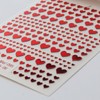 Valentine's Day Nail Stickers for WomenRed Heart-Shaped Romantic Nail Design