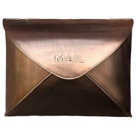 NACH Wall Mount Mailboxes for Outside, 12.5 x 5 x 10 inch Copper Wall Mailboxes for Outside, Waterproof Mailboxes for Outside - Envelope Mailbox