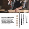 5Pcs Pocket Hole Drill Bit 3 Knife Points High Speed