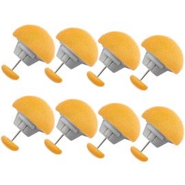 YANYULI Duvet Clips, Sheet Clips, Set of 8, Fixing Pins for Comforter, Anti-Slip, Pin, Comforter Clip, Mushroom Shape, Prevents Sheet Shifting (Yellow)