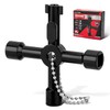 HAUTMEC - Llave de agua universal multifuncional de 4 vías,