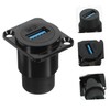 Mikinona 5pcs USB Panel Mount Connector Female to Female Flush