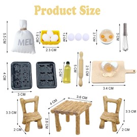 Miniature Gnome Accessories, Gnome Accessories Christmas, Gnome Accessories Baking, Mini Dollhouse Accessories Christmas, DIY Christmas Gnome Kitchen, Gnome House Accessories for Gnome Door, Christmas