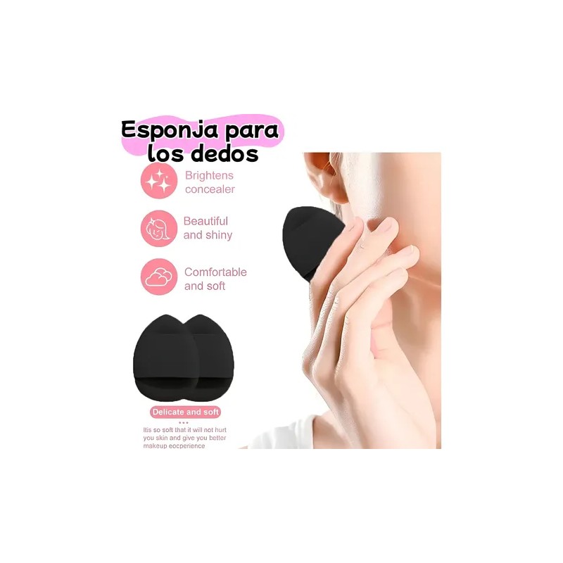 45pzs Brochas Maquillaje Base Profesional Kit Con Esponjas