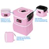 EPAuto Waterproof Car Trash Can with Lid and Storage Pockets,