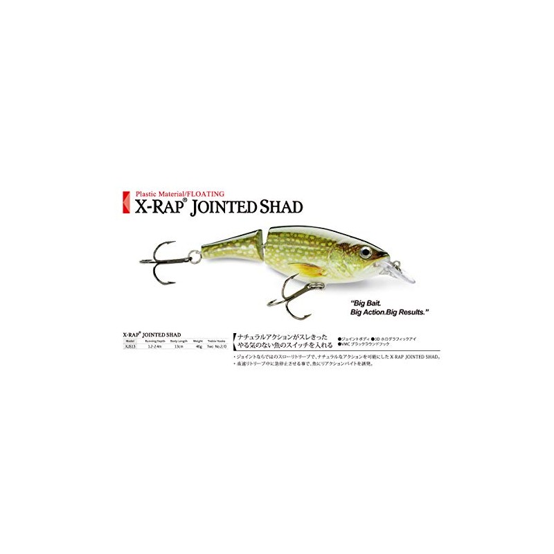 Rapala X-Rap Jointed Shad 13 cm Farbe SCRR - Scaled