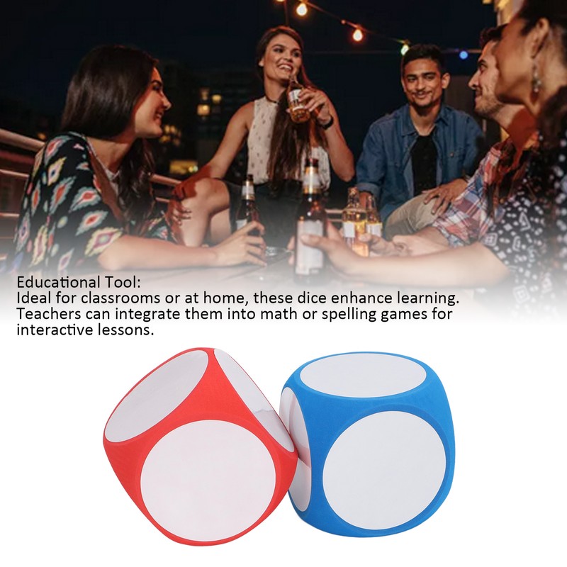 2pcs Dry Erase Dice Set Write On Wipe Off Dry