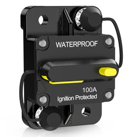 MICTUNING 100 Amp Circuit Breaker with Manual Reset 12-32V DC for Car Audio RV Marine Boat Truck Trolling Motors Manual Power Protect for Audio System Fuse
