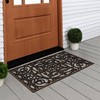 A1 Home Collections Rubber Grill Doormat, Elegant Star Pattern