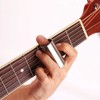 2Pcs Glass Slide and Stainless Steel Slide Guitar Finger Slide