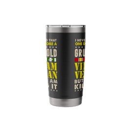 Vietnam Vet Vietnam Veteran grandpa retired Veteran Stainless Steel Insulated Tumbler