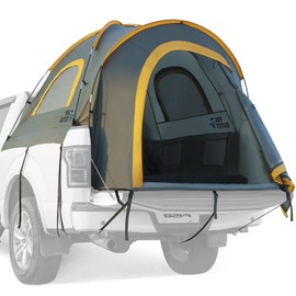 JOYTUTUS Truck Bed Tent, Portable Pickup Truck Tent 6.5ft Fiberglass Pole, Waterproof PU2000mm Fabric for 2 Person, Easy Set-up, Orange