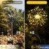 suddus Solar Garden Lights Outdoor Waterproof Decorative, 2Pack 150LED Firework