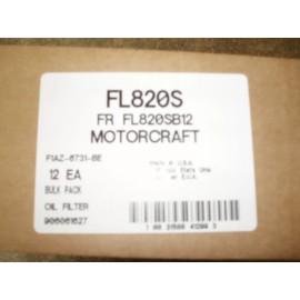 MOTORCRAFT NEW Motorcraft FL820S Oil Filters Case of 12 Bulk Pack FL820SB12 FL820S OEM