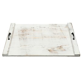 Wooden Stove Top Covers, 29.5 x 22 Inch Noodle Board Stove Cover with Handles for Electric Stove and Gas Burners, Kitchen Sink Cover and Serving Tray (White)