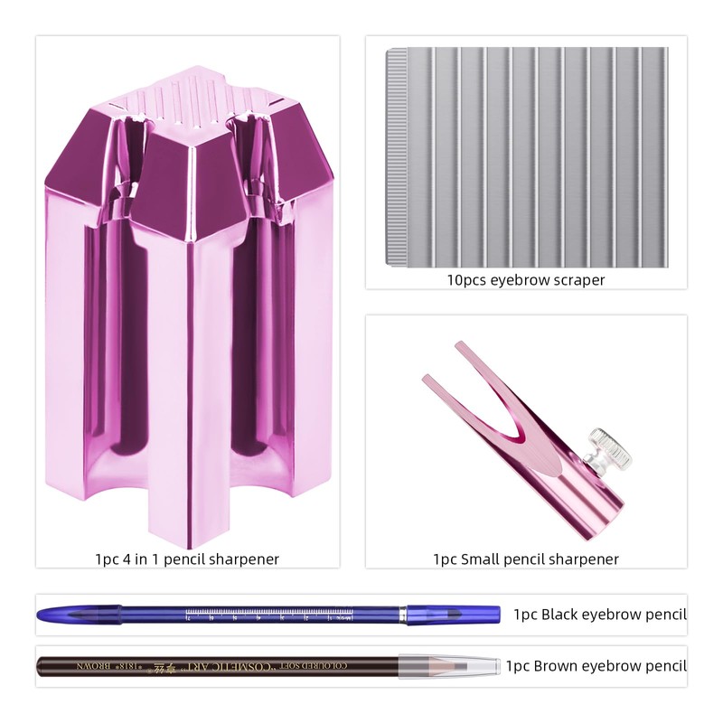 ATOMUS Eyebrow Makeup Sharpener Set 0.8cm and 1cm Pencil Sharpener