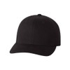 Flexfit Structured Brushed Twill Cap, Black, Large/X-Large