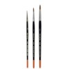 Brush Raphael Series 8404, Kolinsky, Red, Brush 3/0, 1, 2