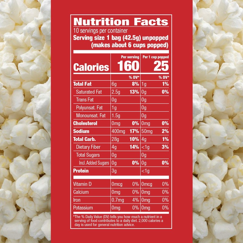 Orville Redenbacher’s Skinnygirl Microwave Popcorn, Butter & Sea Salt Popcorn,