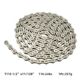 CYSKY Bicycle Chain 11 Speed Bicycle Chain 1/2 x 11/128 Inch 116 Links Steel High Strength Bicycle Chain for 11 Speed Road Mountain Bike