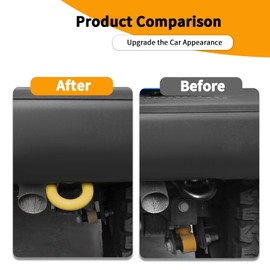 Hoolcar Tow Hook Covers Rear Bumper Tow Hook Rubber Sleeve Protectors Compatible with Ford Bronco 2021-2024, Exterior Accessories, Yellow