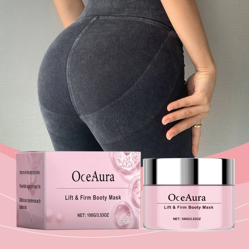 OceAura Body Cream for Butt Massage Moisturizes and Enhances Curved
