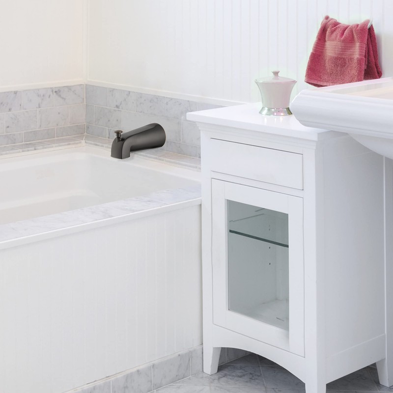 Design House Bathtub Diverter Spout, 1/2-in. Slip-Fit, Oil-Rubbed Bronze, 5.34