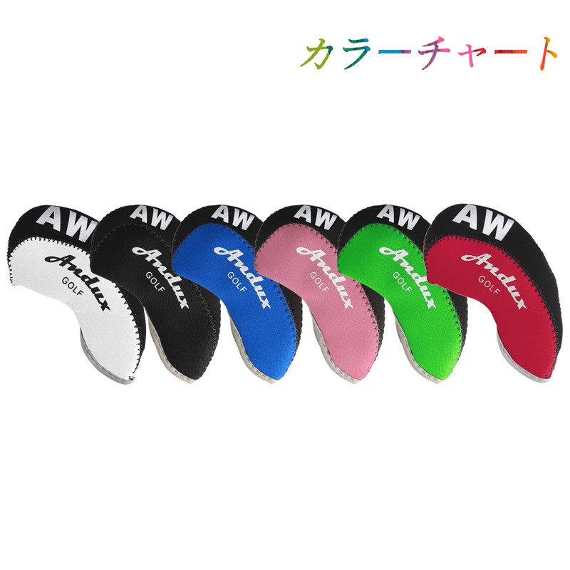 Andux Golf Club Head Cover Iron Use Numbered Iron Covers