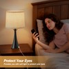 Hikczc Touch Table Lamp for Living Room Bedroom, 21" Table