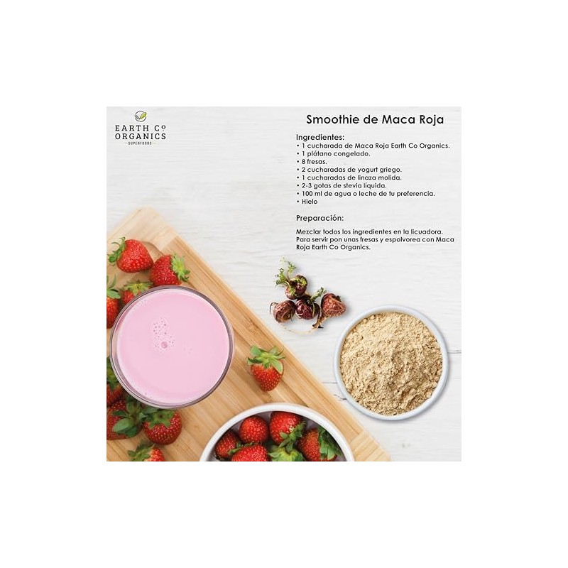 Maca Peruana 100 Natural Maca Roja en Polvo Alta Calidad
